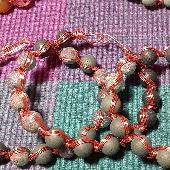 Handmade Copper Wire Wrapped Bracelets - Picture 2 of 3